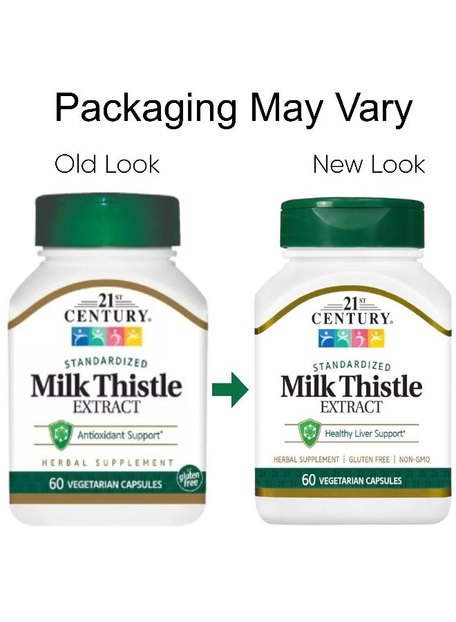 القرن الحادي والعشرون مكمل غذائي عشبي بخلاصة حليب الشوك - 60 كبسولة نباتية - Image 5